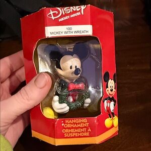 Disney Mickey Mouse Festive Ornament with wreath